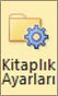 SharePoint Foundation Kitaplığı şeridinde Kitaplık Ayarları düğmesi