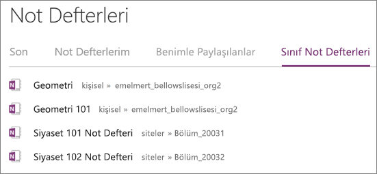 Sınıf Not Defteri