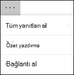 Microsoft Forms'daki diğer seçenekler seçeneği