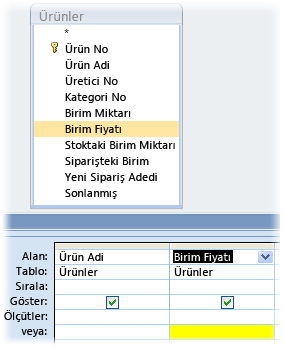 BirimFiyat ölçütleri