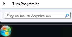 Program arama ekran görüntüsü