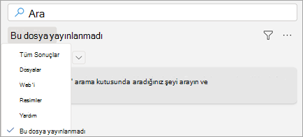 Word'de Arama'yı gösterir