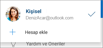 Android için OneDrive uygulamasındaki Hesap ekle