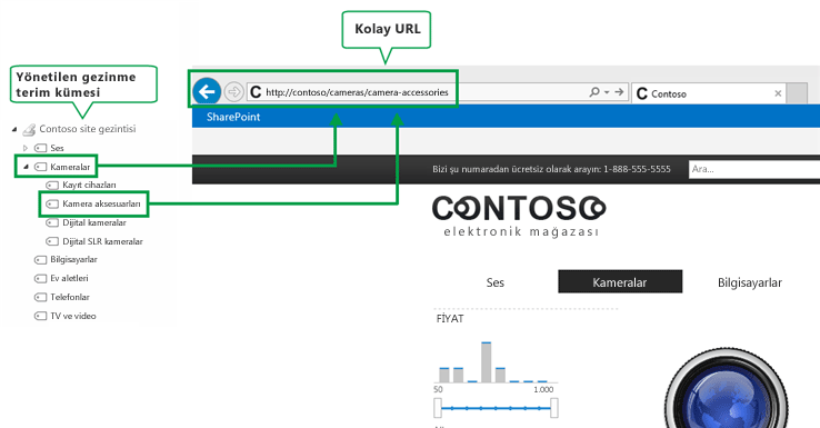 Yönetilen gezinti ve kolay URL