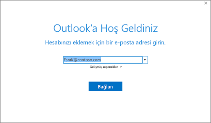 Outlook'a Hoş Geldiniz