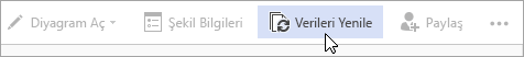 Web için Visio Genel Önizleme Verileri Yenile seçeneği