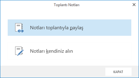 Notları paylaşma