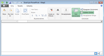 PowerPivot penceresi