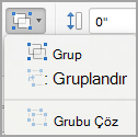 Nesneleri gruplandırma