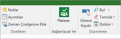 Görev şeridindeki Planner düğmesinin resmi