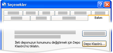 Outlook Express Seçenekleri iletişim kutusu