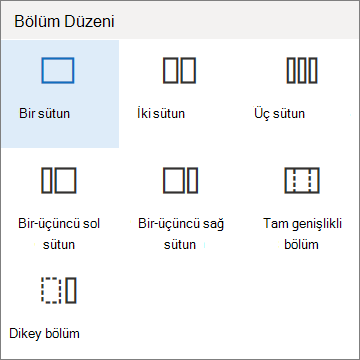 Bölüm düzeni