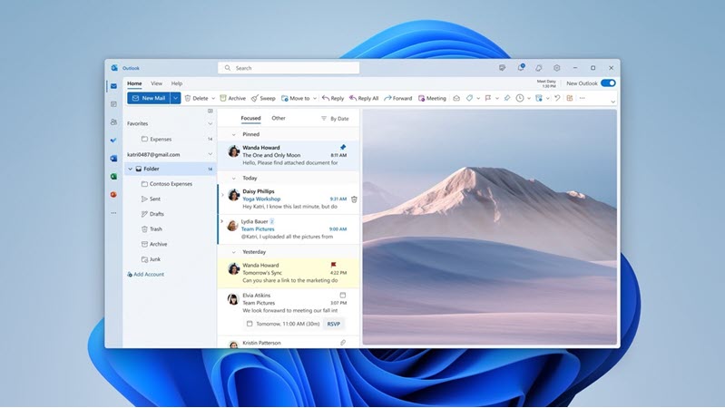 Windows için Yeni Outlook