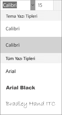 Yazı Tipleri