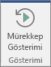 Mürekkep vuruşlarınızı geri sarmak ve göstermek için Mürekkep Gösterimi düğmesini seçin.