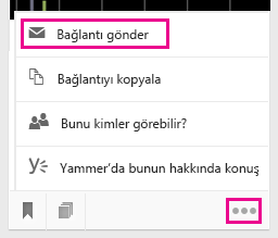 Bağlantıyı e-posta ile göndermek için tıklayın