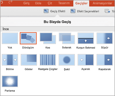 Geçiş efektleri