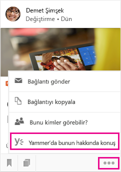 Yammer’ı açmak için tıklayın