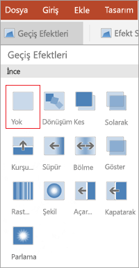 Geçişleri kaldırma