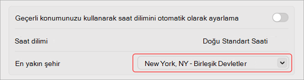 MacOS'ta saat diliminizi değiştirme ayarları