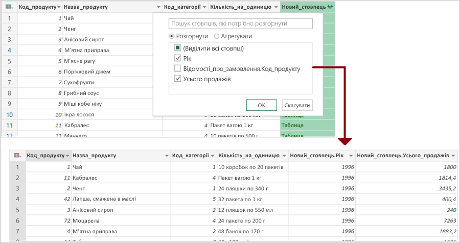 Об’єднання Power Query