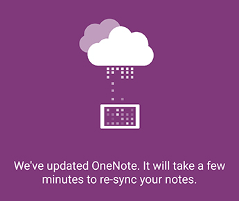 Синхронізація екрана в програмі OneNote для Android