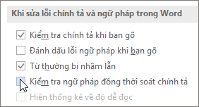 Hộp kiểm Ngữ pháp