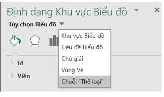 Excel Lựa chọn Tùy chọn Chuỗi biểu đồ dạng bản đồ