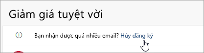 Ảnh chụp màn hình nút Hủy đăng ký