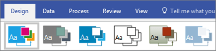 Dải băng Chủ đề Visio