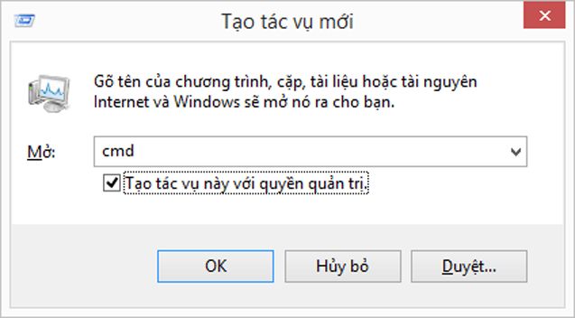 Tạo tác vụ mới trong Trình quản lý Tác vụ