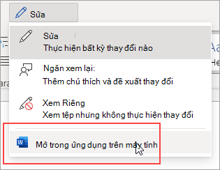 Hình ảnh lệnh Mở trong Ứng dụng trên máy tính