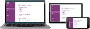 OneNote hoạt động trên nhiều thiết bị khác nhau