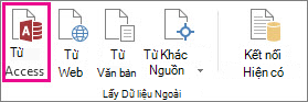 Nút Từ Access trên tab Dữ liệu