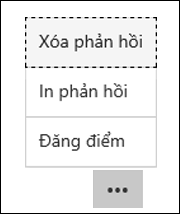 Xóa, in và đăng các tùy chọn điểm số trong Microsoft Forms