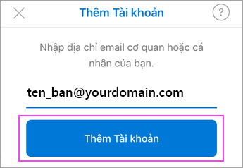 Nhập địa chỉ email của bạn