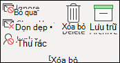 Bỏ qua, dọn sạch, xóa, lưu trữ