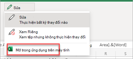 Mở ứng dụng trong máy tính để bàn