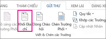 Chèn trường phối Khối Địa chỉ