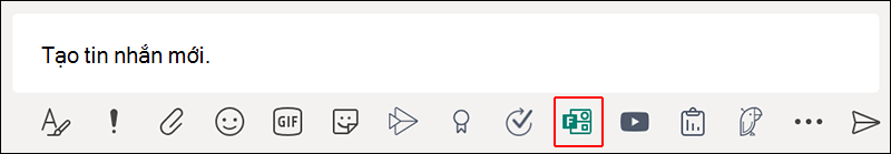 Biểu tượng Biểu mẫu trong Microsoft Teams