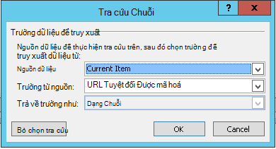 Chèn Siêu kết nối cho Mục hiện tại 1