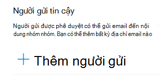 Bạn có thể thêm địa chỉ email vào danh sách Người gửi tin cậy.