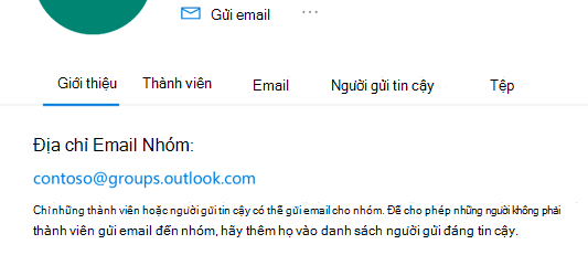 Thêm người gửi tin cậy vào nhóm Outlook.com tin cậy.