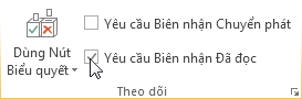 Lệnh Yêu cầu biên nhận đã đọc thư trên ruy-băng