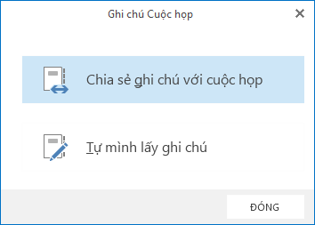 Chia sẻ ghi chú