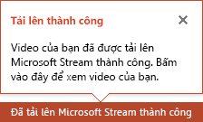 PowerPoint thông báo cho bạn khi quá trình tải lên hoàn tất