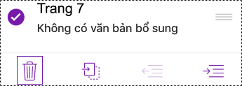 Xóa trang trong OneNote for iOS