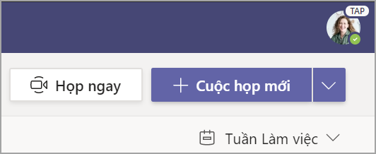 Chọn + Cuộc họp Mới.