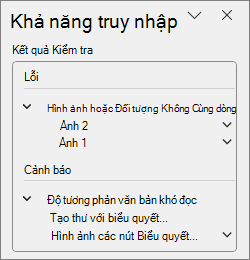 Kết quả kiểm tra