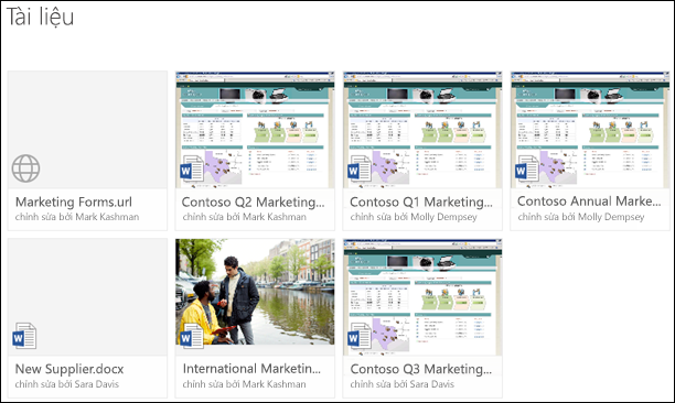 Thêm liên kết đến thư viện tài liệu trong Office 365